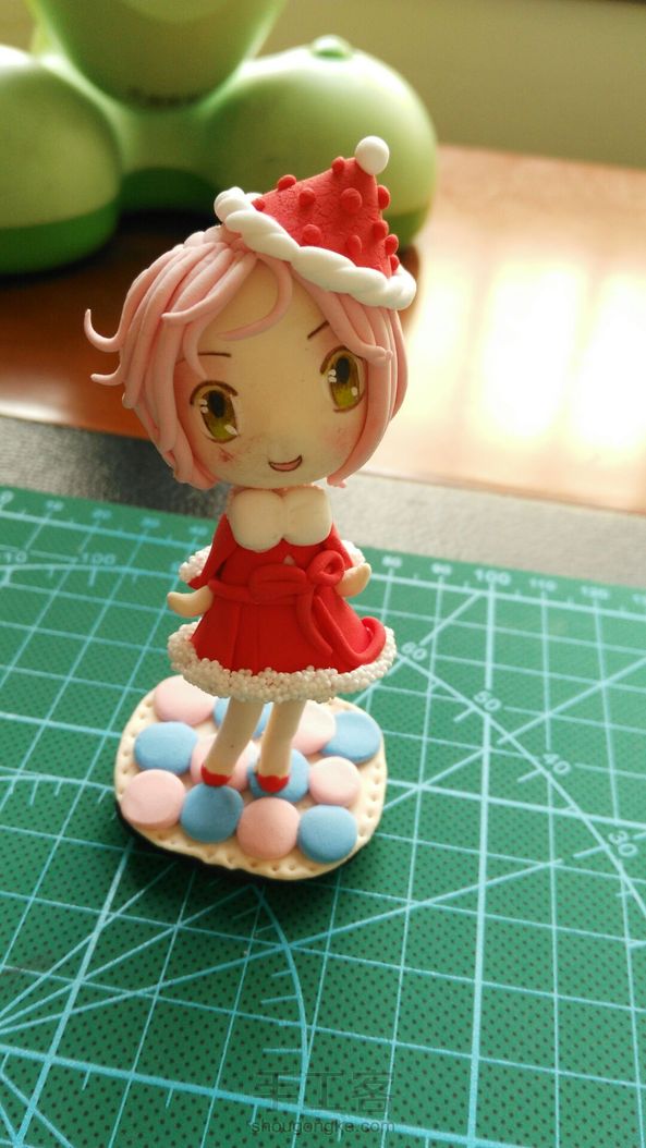 最后上妆把脸搽花了，哭。 第1张