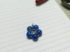 蓝色系五角星吊坠