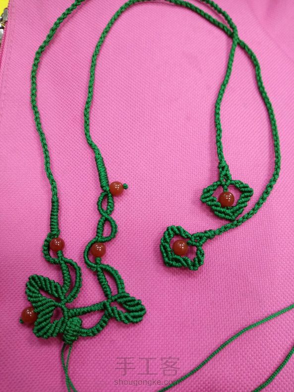 线留短了，只能编一半了