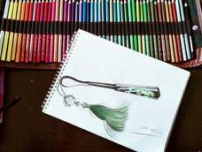 水溶性彩铅画的 感觉比例有点儿没好 下次努力👀