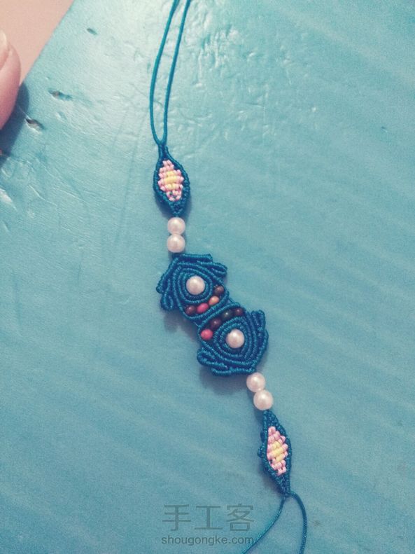 刚做好，丑死了！珠子不合适吧！不知道找不到楼主一样的珠子