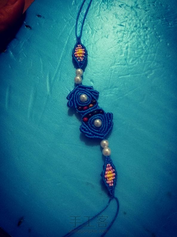 刚做好，丑死了！珠子不合适吧！不知道找不到楼主一样的珠子 第1张