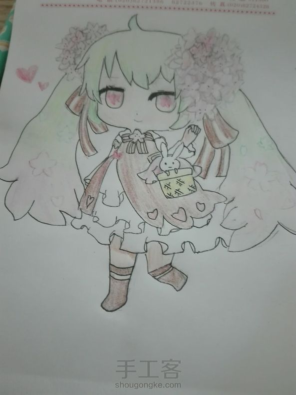 眼睛的颜色没找到，感觉比例失调了……💐🌻