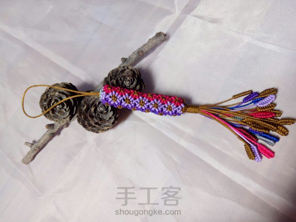 做了一个细线版，好精致秀气，做手机链钥匙扣挺好！喜欢！！ 第6张