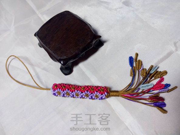 做了一个细线版，好精致秀气，做手机链钥匙扣挺好！喜欢！！ 第8张