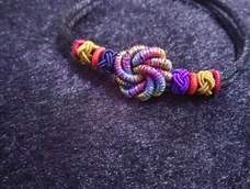 想说,原来之前自己做的曼陀罗只不过是放大版的同心结,这才是真正的曼陀罗😂