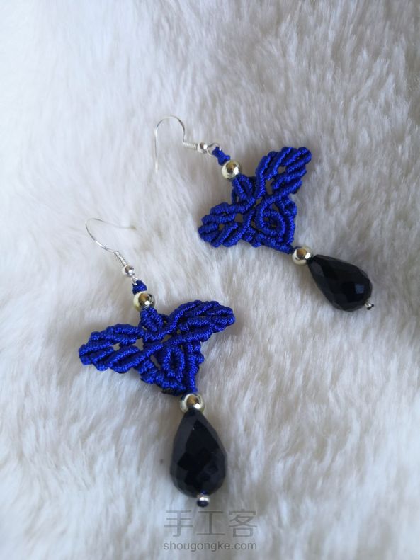 交作业，新手易上手的一款耳环(o^∀^o) 第1张