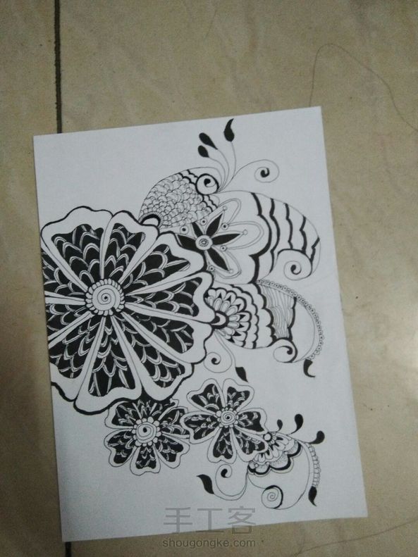 照着网上的临摹的画，不知道怎样。 第1张