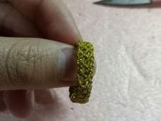 第一次编,交个作业,有点丑,退蜡也不干净。明天从新编