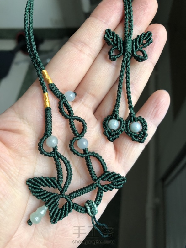 多谢教程，我把打平结的地方换成了斜卷结 第1张