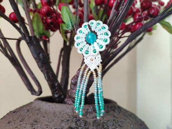 百搭的花花，我做的夏日清凉胸针哦！ 第2张