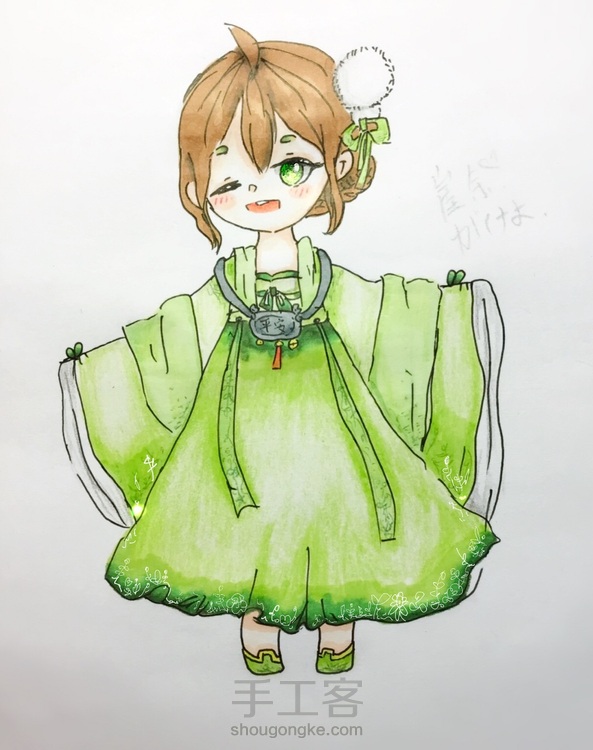 有人这个画风喜欢嘛？
有的话小崖会继续画下去的！
（没有当然也会继续画的…
是给自己画的小裙裙！
想做成一个系列❤️


