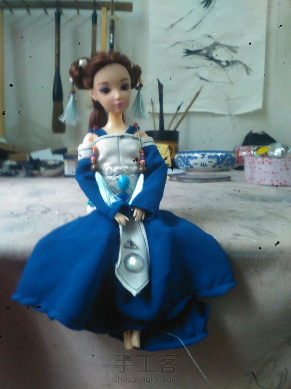 交作业啦，这件衣服我做了几个小时，本人五年级，手残党，做成这样认为还不错了，满满的成就感。😌😌 第1张