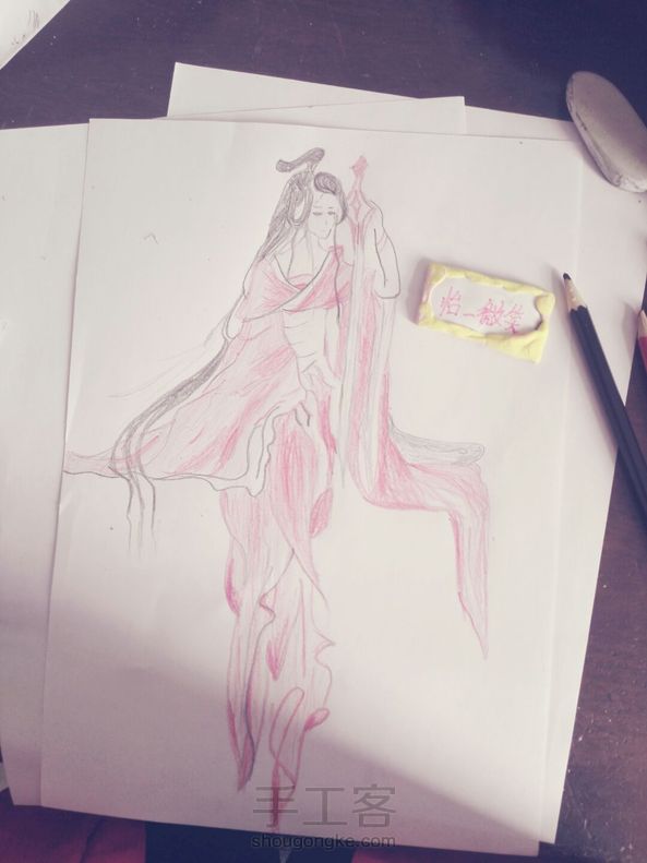 太难啦，脸改了一下，画的好丑啊