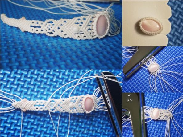 今天学习的作品 感谢老师的教程 烧结不太好看😣 不过第一次编这种的结果还是很喜欢的😍😍😄 第1张