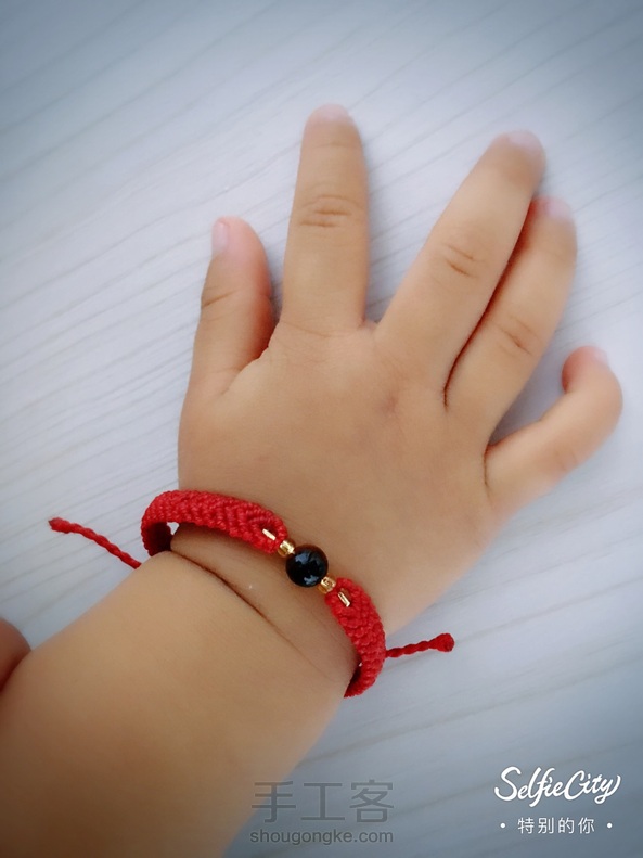 编完发现女儿也可以戴。 第1张