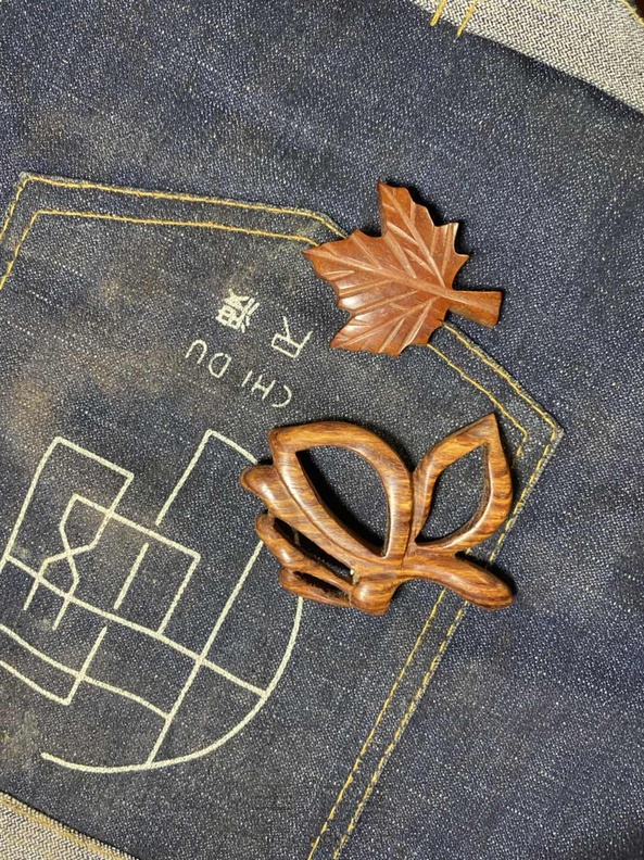 木质蝴蝶胸针 第7张