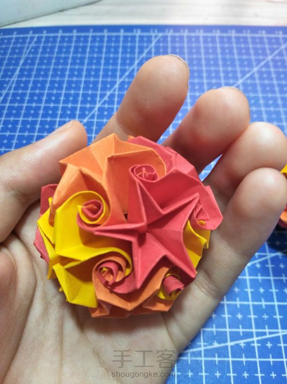 五角星花球。