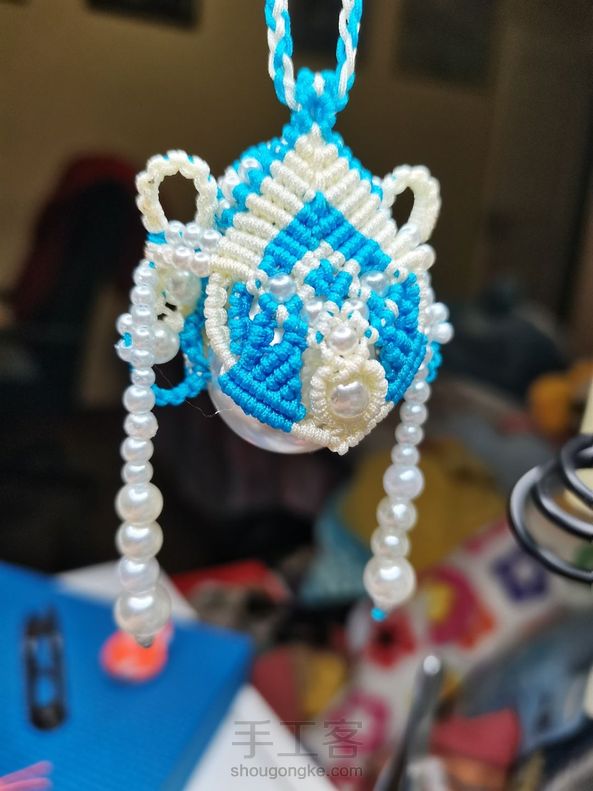 72号玉线250mm的珠子中间略有修改。 第1张