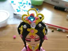 按教程做的粘土美人一枚o(≧口≦)o