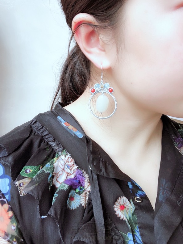 多宝耳环，各种玉石珠子，好喜欢😍 第2张