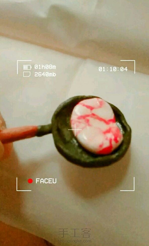 黏土做哒，还两块不见了，我没看教程做，好丑哇！ 第1张