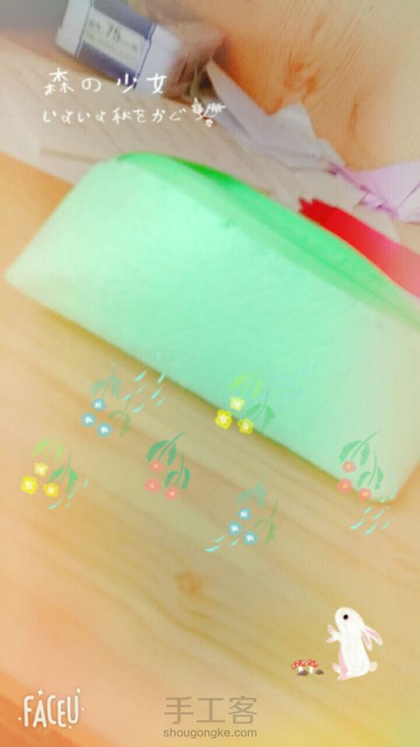 没贴手工标，只懒懒的缝了几针，有些地方没缝到。好丑哇 第1张