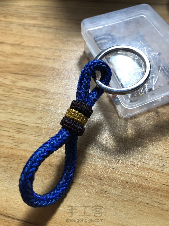 感谢教程，玉线效果大不如原作品，做成了钥匙扣，下次换换再做 第7张