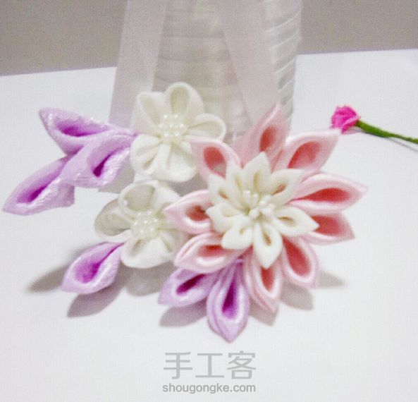 学习了，一款非常柔美的和风发夹 第5张