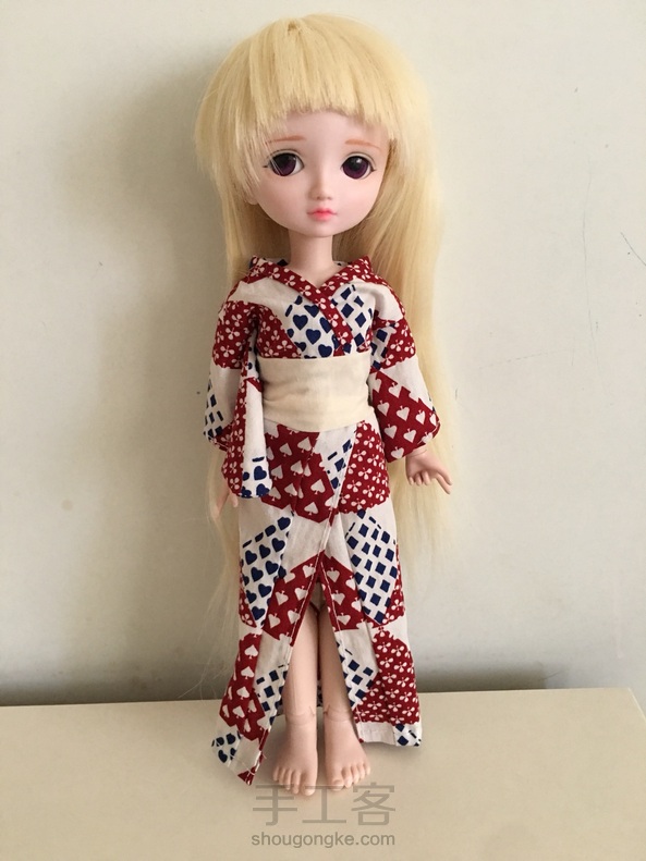 按照教程做的六分娃衣，没想到小叶罗丽30厘米的也合穿，打算再做多一套，哈哈😄