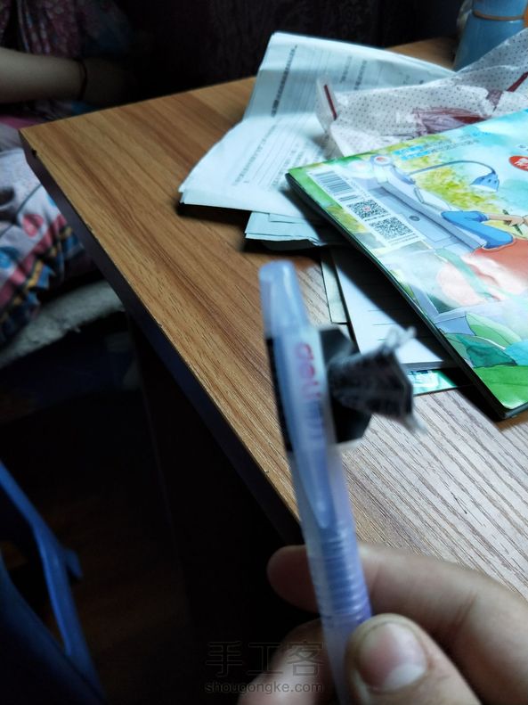 忽然发现后面的环可以套笔上。。。好看。。。❤❤❤❤❤👏👏👏🐷🐷🐷 第1张