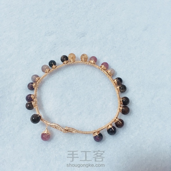 只有圆珠，细线用了半卷多吧，两个小时