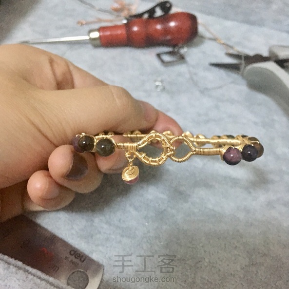 只有圆珠，细线用了半卷多吧，两个小时 第1张