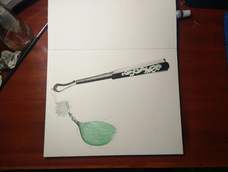 涂完颜色发现流苏形状画错了,翻车现场。。――