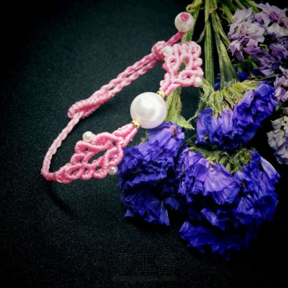 粉粉嫩嫩的珍珠手链 第1张
