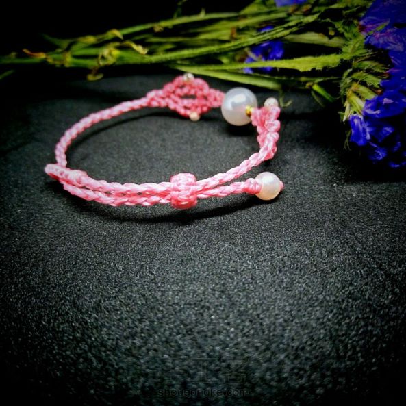 粉粉嫩嫩的珍珠手链 第2张