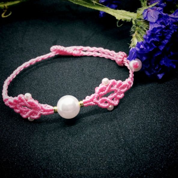 粉粉嫩嫩的珍珠手链 第3张