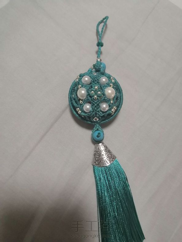 香囊，谢谢dawn老师的教程，后面自己改了一下，线长度大概在60cm左右差不多