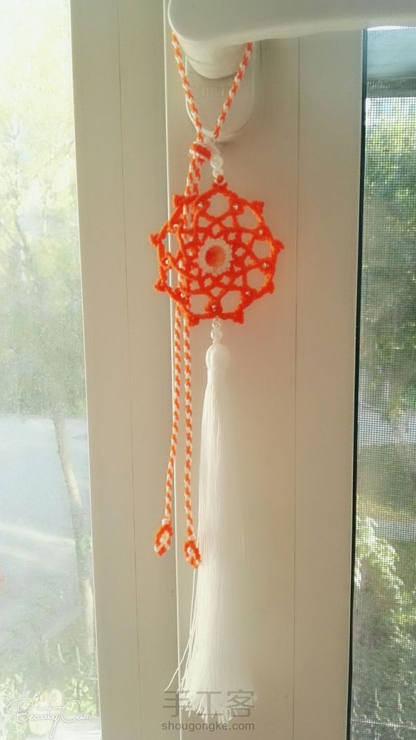 谢谢老师教程，很漂亮，用72号玉线做的，也是好看的