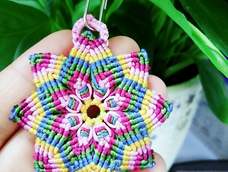 交作业啦啦啦，结绳处女作，大爱会变得花鼓🌸