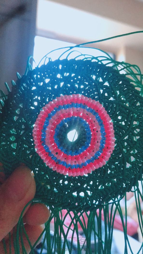 谢谢牧歌老师 这个作品是我爱上编织的源泉 颜色我自己调换了这个流苏我老是处理不好
 第2张