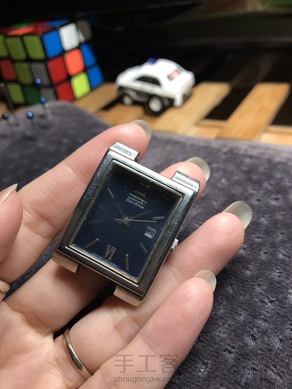 老公戴好多年的手表，二十多米的线线🧵，太有成就感啦！感谢教程😊