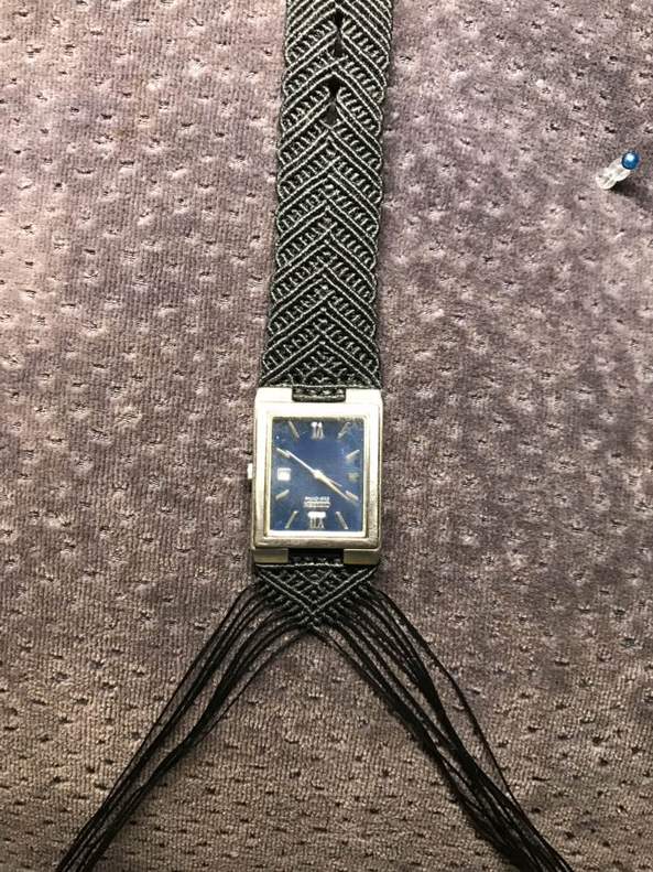 老公戴好多年的手表，二十多米的线线🧵，太有成就感啦！感谢教程😊 第1张