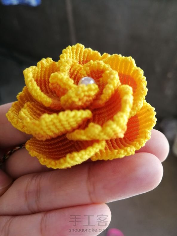 9股线牡丹，只做了两色