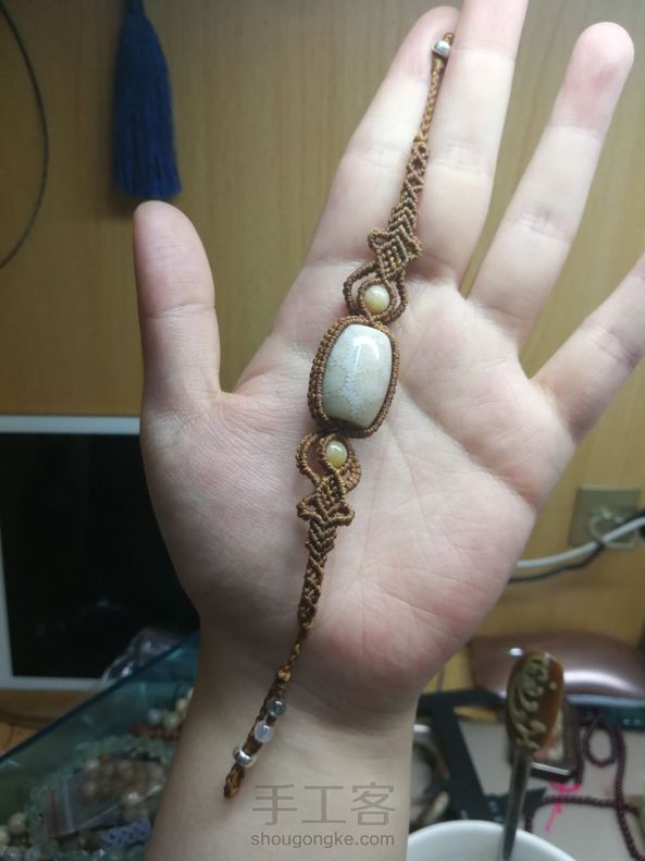 超好用的尾扣！线不够长了勉强弄了个 第2张