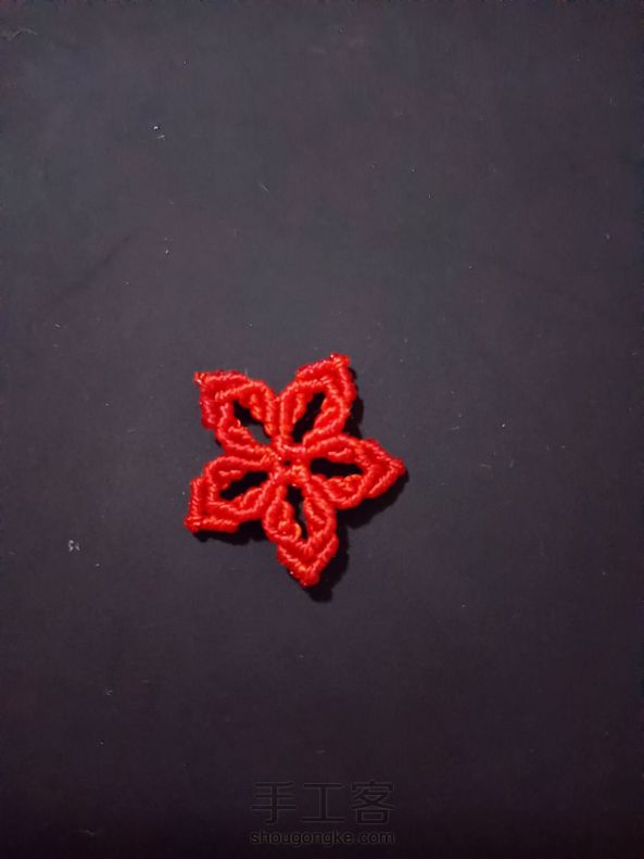 花心不太一样，我用了15根，13cm的线。 第1张