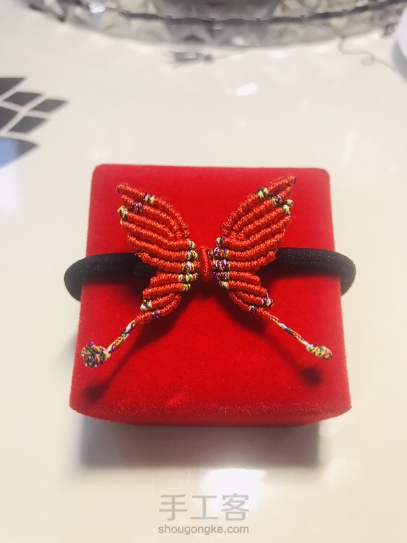 交作业，蝴蝶头绳 第1张