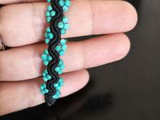 加了松石,编好了感觉好喜欢,谢谢老师的教程