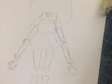 用的白卡纸加黑圆珠笔诶嘿嘿 只是挖孔的时候还有粘的时候特别烦emmm 好了尽情玩弄人设