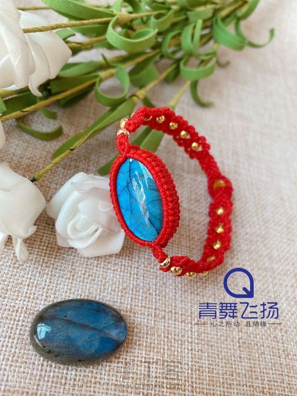 拉长石手链
交作业，感谢老师的教程 第4张